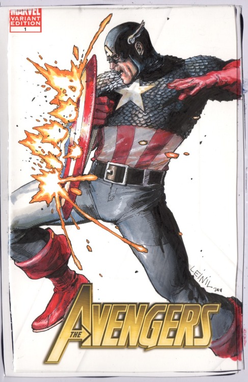 leinilyu:  My only full color sketch cover art around. 2011