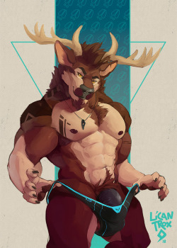 thebigspanishlycan: Deer’s Bait And seems like you fell for it!🦌  I’ve been looking forward to paint this since a long while and feels great to get back to paint! Alt. version on Patreon along with wips and step by step of this drawing &lt;3 