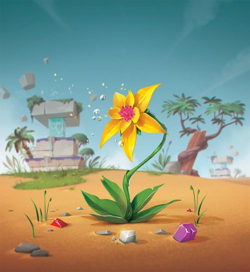 Flower of Ishtar . Illustration of ISHTAR boardgame. Game designed by @brunodesmontagnes & edite