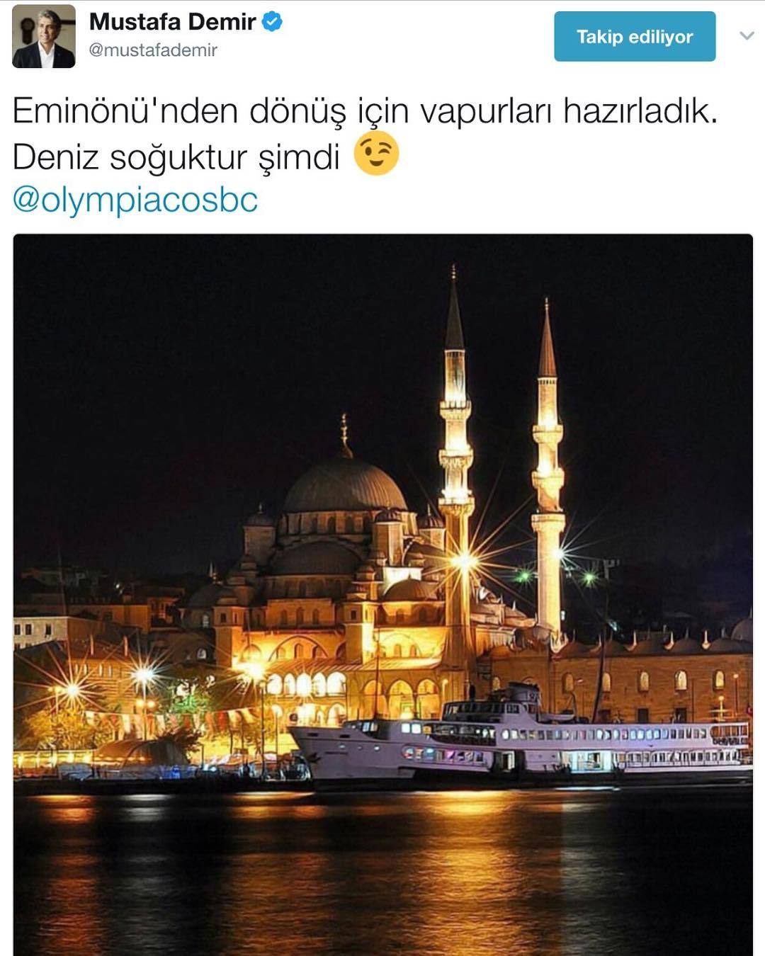 Eminönü'nden dönüş için...