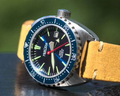 The Herodia Series 1 Deep Blue - Swiss Made Dive Watch. [ #herodia #herodiawatch #wrist watch #toolwatch #divewatch #monsoonalgear ]