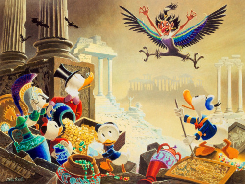 Another Carl Barks painting inspired by his own 1956 story, The Golden Fleecing. This one is called 