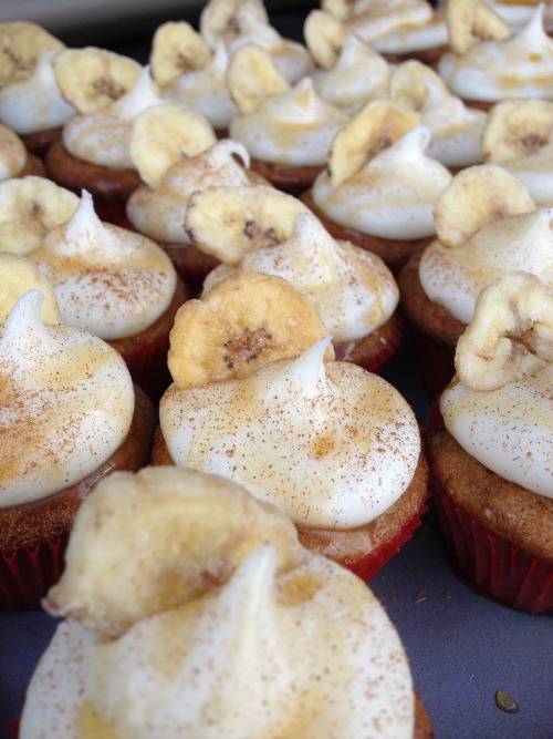 Bananas Foster Cupcakes