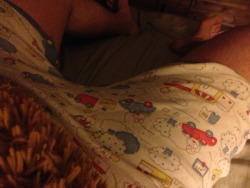 ykdave:  Diapered and ready for bed, romper