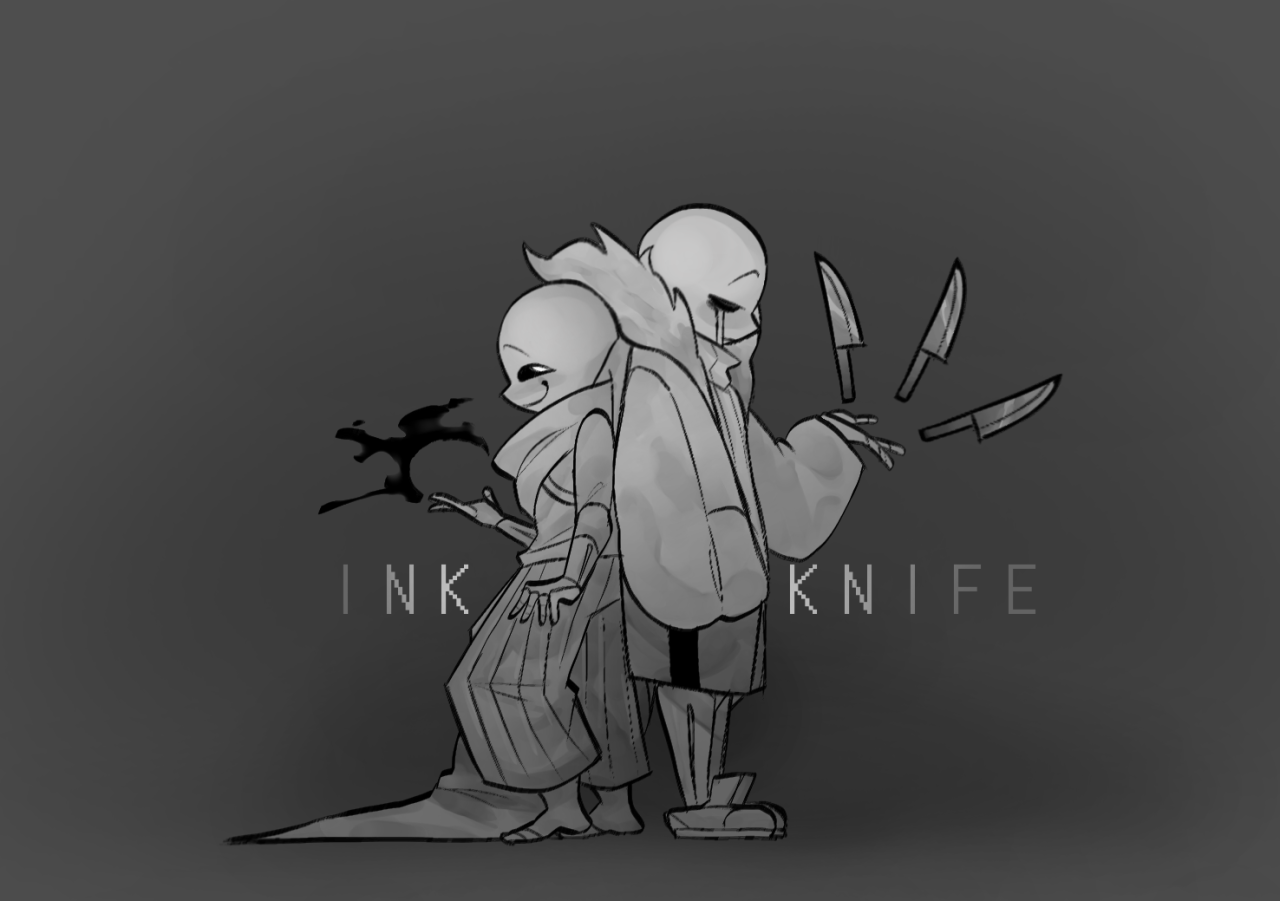 Weird AF Ships - Outertale Sans x Killer Sans  This time I made a lineart  with more details! What do you think about it? : r/Undertale