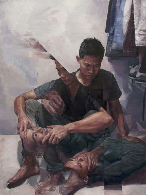 alanspazzaliartist: Canadian artist Adam Lupton‘s gaze explores psychological and sociological struggles in modern society.