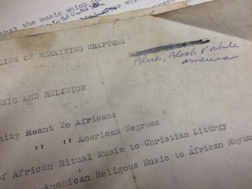 From Negroes as Cymbals to Blues People
Part of what is uniquely accessible by way of manuscripts and archives is early versions of work, and a window into the editorial process that led to the final product that is (more) widely available in the...