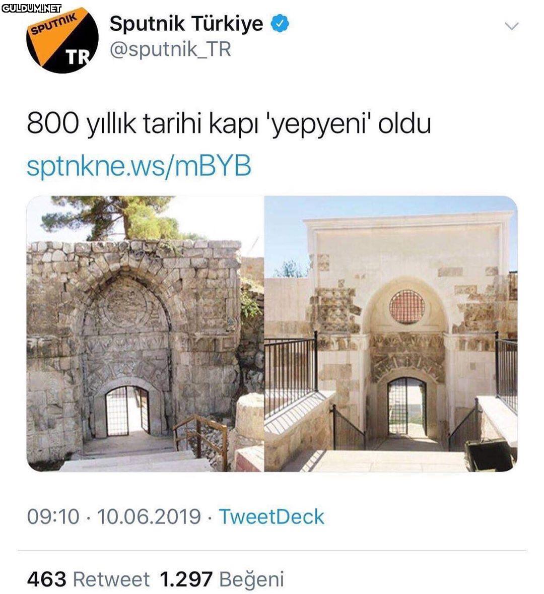 800 yıllik tarihi kapı...