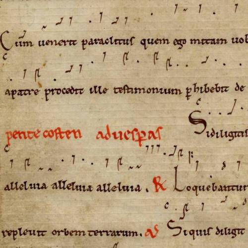 muspeccoll:It’s a musical #ManuscriptMonday today. This close-up of a leaf from our Fragmenta Manusc