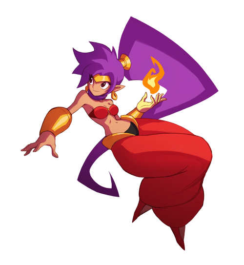 There’s a lot of stuff I want to catch up on and draw. Here’s the new Shantae, the game is really fu