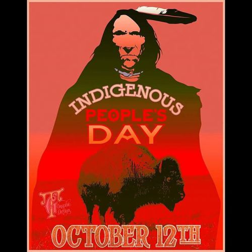 culturestrike:“Indigenous People Day” by Tsinajini Grafix. #art4 #art4change #artivism #artivist #ac