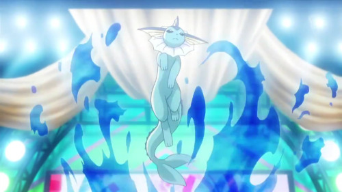 aquavaporeon:The Eeveelutions from A Tag Battle is a Friendship Battle! Eievui’s First Time in a Fig