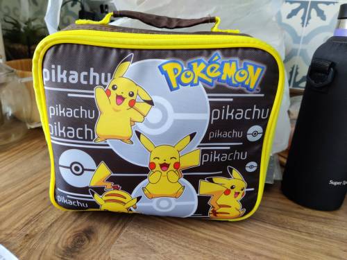 Dude at work was SO SHOCKED when I said that I like Pokemon. Pictured below is the lunch bag that I 