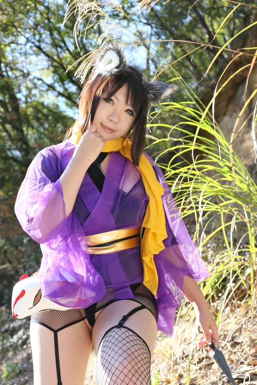 Cute Cosplay Girl Higurashi Rin (Kitsune-Chan) 1-23