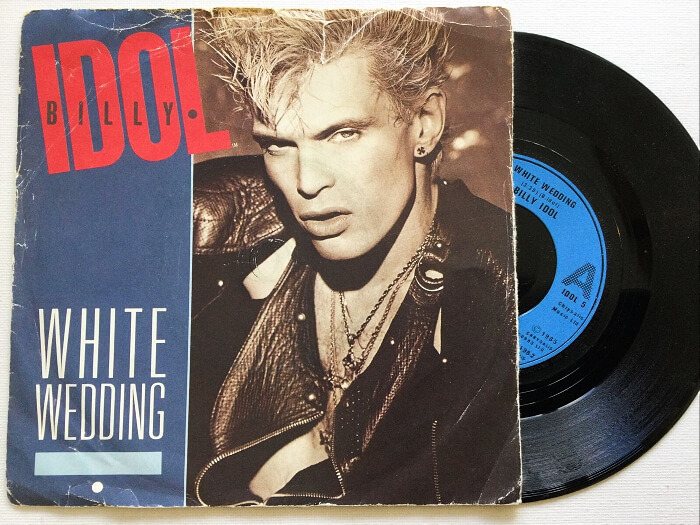 <p style="">Billy Idol “White Wedding” 7″ vinyl</p>