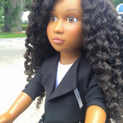 missharlowharlot:  officialblackwallstreet:   Naturally Perfect aims to change the standard of beauty for young girls, one doll at a time. Their “Angelica Doll” is the FIRST natural hair 18-inch doll with facial features true to black women AND hair