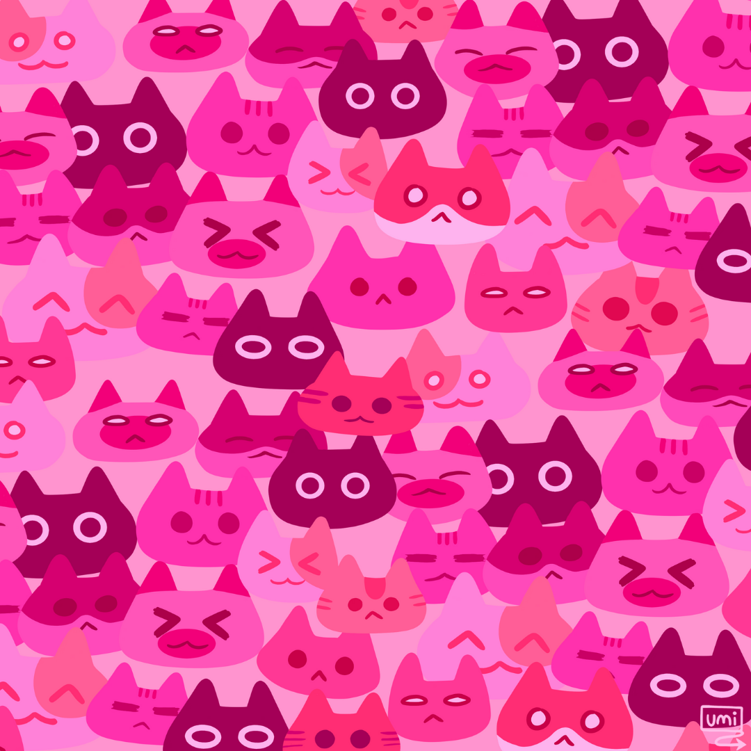 I decided to make some cute patterns ❤💜❤💜❤