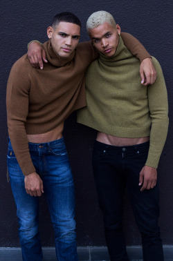 majiinboo:  Simon Adde and Florian Kiniffo by Stéphane Gaboué for Fucking Young!  Me and bae in 4 years.