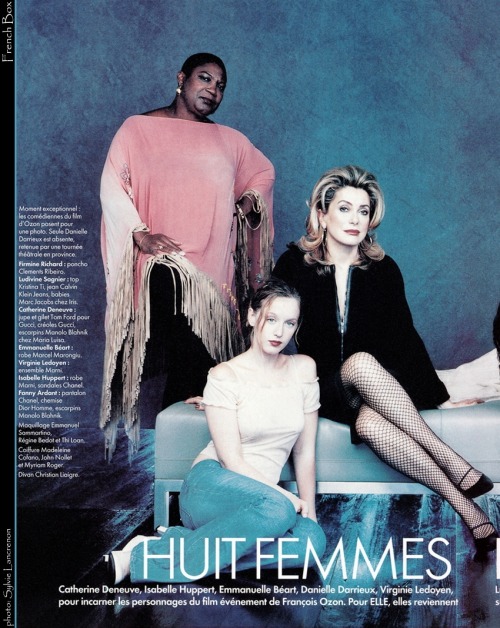 itsjovanabitch: 8 femmes in a french magazine