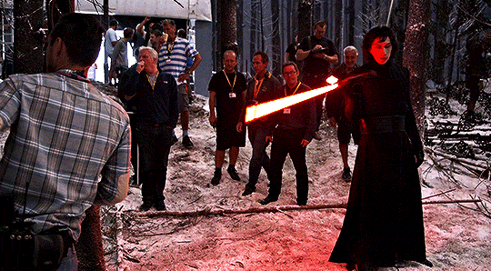 knights-of-ben-solo:  driverdaily: Adam Driver behind the scenes of Star Wars: The