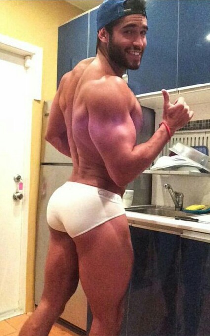 dominicanblackboy:Sexy gorgeous fat thick Spanish muscle hairy ass hunk Javier Costillo!