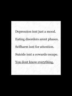 dropthebassanddrive:  be-cutfree-and-hope:  Follow a depression blog with a little pinch of happiness.   Sick of people who think they know how to cure people when they fucking don’t. Keep your comments, concerns and “cures” to yourself