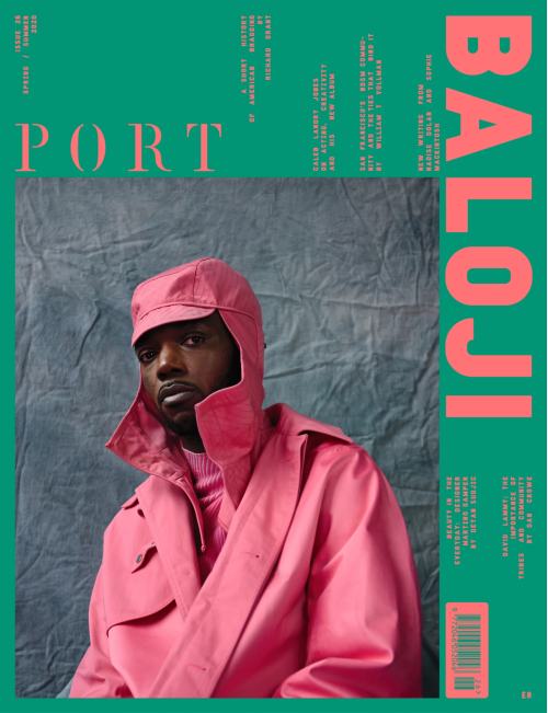 New Magazine Cover #32: Port (London), Spring/Summer 2020. Cover photo of Belgian rapper Baloji by M