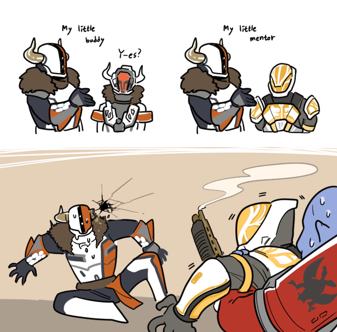 lotusshim554:  Shaxx call his Quartermaster “little buddy&quot; but we all