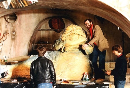 From the drawing board to the screen: my favorite Star Wars character, Jabba the Hutt.