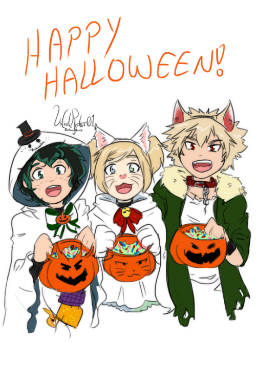 Happy Halloween~ Younger wonder trio looking for some candyI subconsciously made Leia’s costume a so