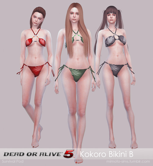 DOA 5 Kokoro Bikini BExtracted and converted from original game “DOA 5” by rolanceDownload