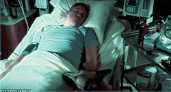 magicb0x:  ::An injured man and his worried dog:: 