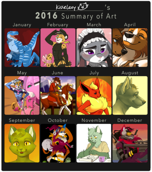 kisselexy:kisselexy:kisselexy:kisselexy: kisselexy: Four years of (hobby) art summaries!For work I d