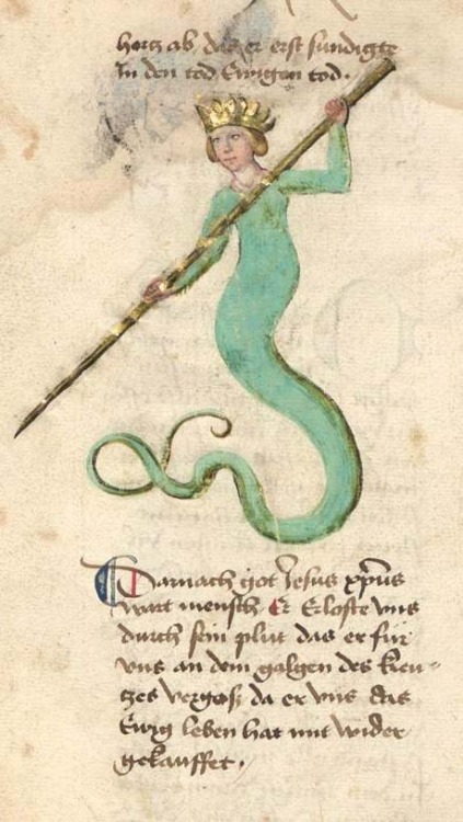 monstography: Bayerische Staatsbibliothek, BSB Cgm 598, detail of image 166. Buch der heiligen Dreif