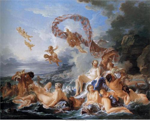 Francois Boucher, The Birth and Triumph of Venus. 1740, oil on canvas. Nationalmuseum, Stockholm, Sw