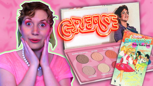 I try out the Grease makeup palette while we watch Barbie go into space to perform a rock concert fo