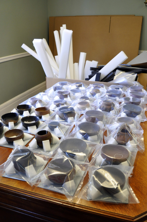 Ely, Inc. art handler Chris Kirages recently packed The Textile Museum&rsquo;s small collection 