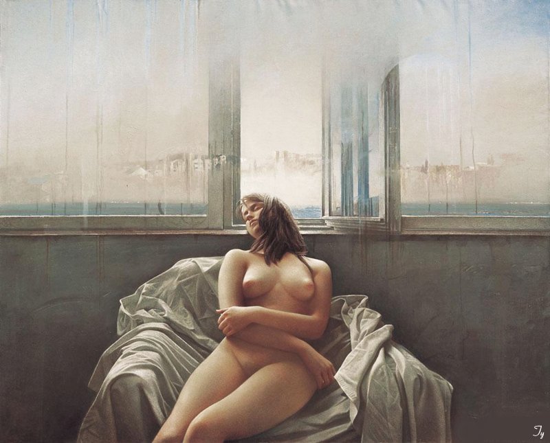 artbeautypaintings:  unknown - Li Xiaogang 
