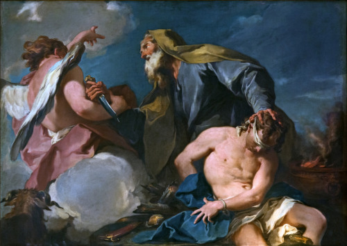 The Sacrifice of Isaac, by Giovanni Battista Pittoni, Cappella dell'Immacolata, Chiesa di San France