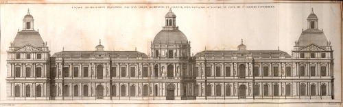 Elevation for a proposed redesign of the Palais du Louvre, Paris