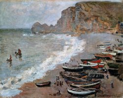 Mimbeau:  Etretat 1883 Claude Monet 