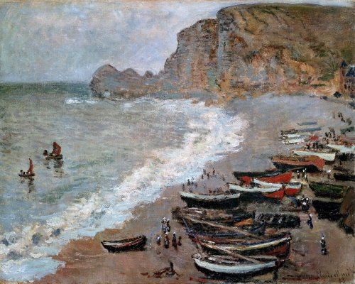 mimbeau:  Etretat 1883 Claude Monet 