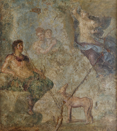Selene and Endymion.  Fresco from the House of the Dioscuri, Pompeii; now in the National Archaeolog