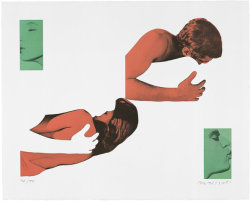 Anneyhall:   John Baldessari: “Man And Woman, Uncoupled Embracers And Kissers,”