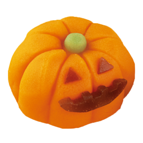 puriusagi:chateraise | 創作和菓子 ハロウィン 黒猫 | ハロウィン北海道バターのパンプキンパンケーキ | 創作和菓子 ハロウィン かぼちゃ