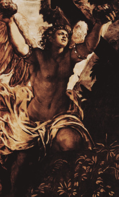 abystle:   The Temptation of Christ (detail) by Tintoretto  