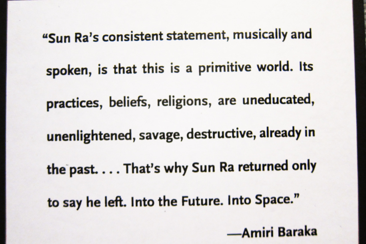 emonstrosity:  Primitive World (Sun Ra via Amiri Baraka)