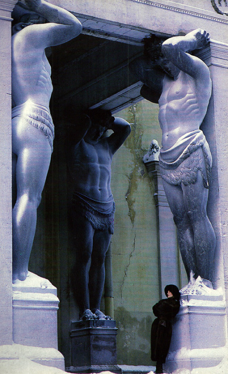 ergallais:Loulou de la Falaise by Gilles de Chabaneix, in Yves Saint Laurent, in St Petersburg, fren