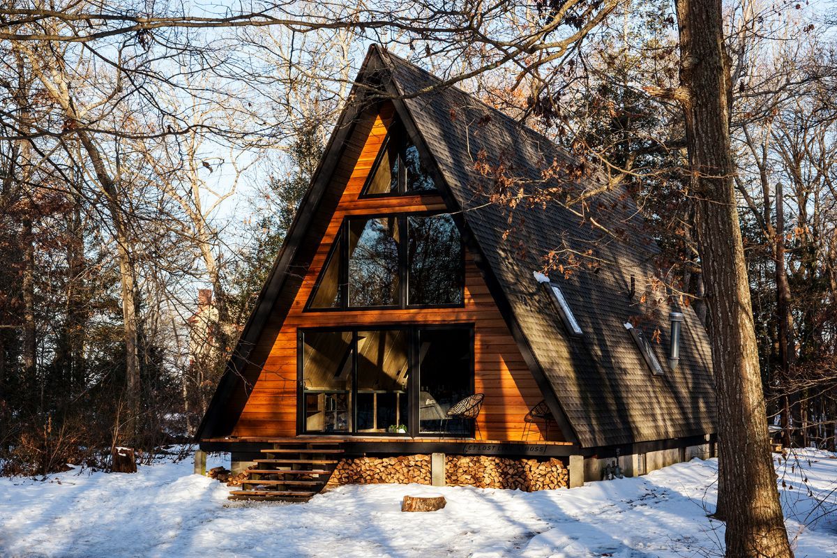 Stunning Scandinavian A-Frame Retreat