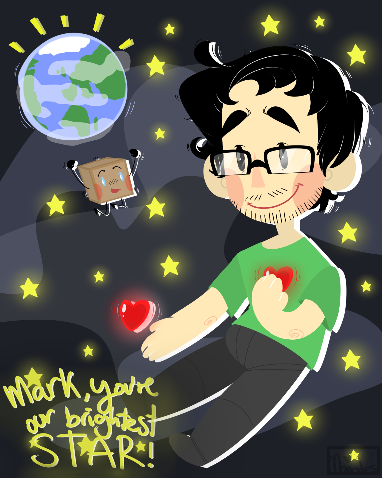 monodes:   MARK, YOU’RE OUR BRIGHTEST STAR! ♥  I wanted to do this, related